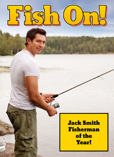 Fish On For Any Dad Card Cover