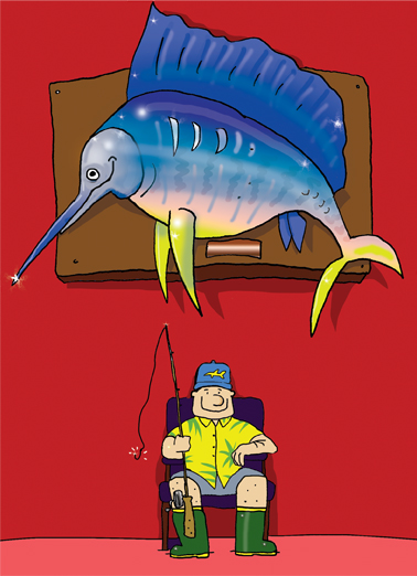 Fishing Dad Jokes Card Cover
