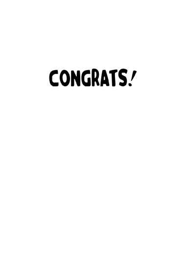 Fist Bump Congrats Congratulations Card Inside