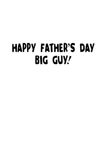 Fist Bump Dad Wishes Card Inside