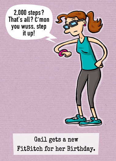 FitBitch Cartoons Ecard Cover