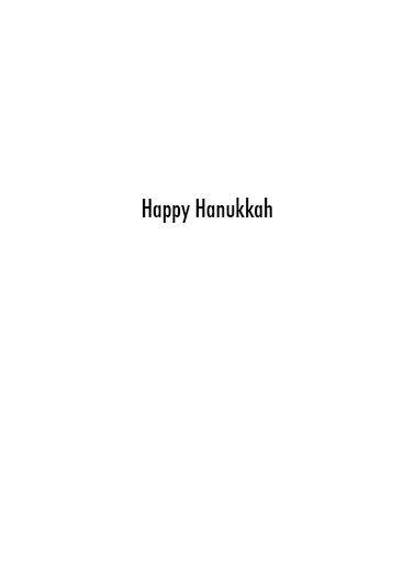 Fits You HNKA Hanukkah Ecard Inside