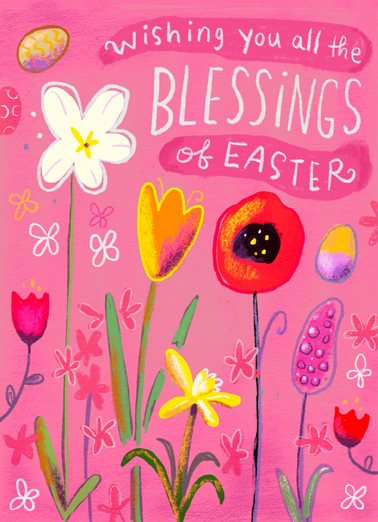 Floral Blessings Tim Ecard Cover