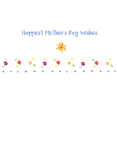 Flower Vase Mother's Day Card Inside