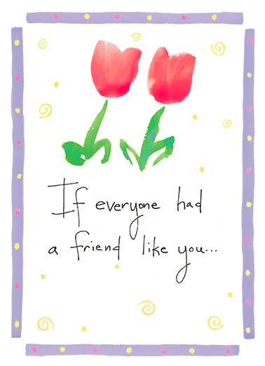 Flowers Friendship Card Cover