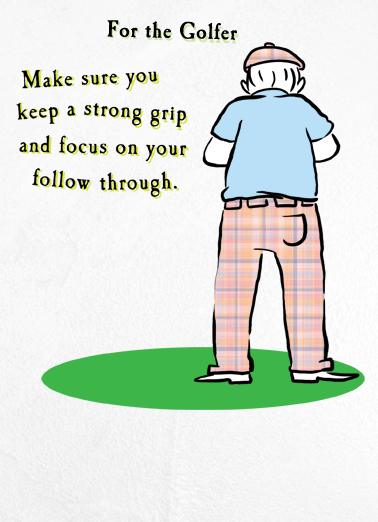 Follow Through Golf Ecard Cover