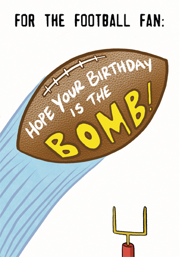 Football Fan Football Fun Ecard Cover