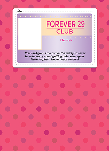 Forever 29 All Card Cover