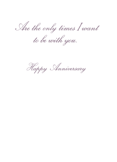 Forever Always Anniversary 5x7 greeting Ecard Inside