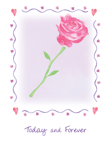 Forever Rose Love Ecard Cover