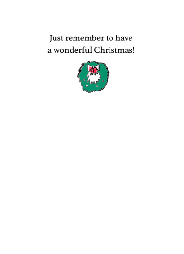 Forgot Tape Christmas Card Inside
