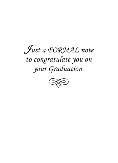 Formal Grad Simply Cute Ecard Inside