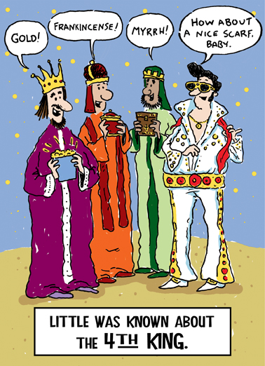 Fourth King Christmas Card Cover