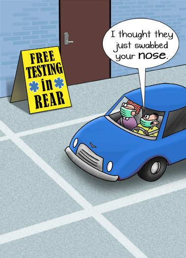 Free Testing Rear Cartoons Ecard Cover