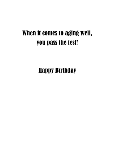 Free Testing Birthday Ecard Inside