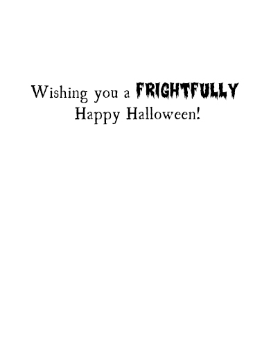 Fright Club Halloween Card Inside