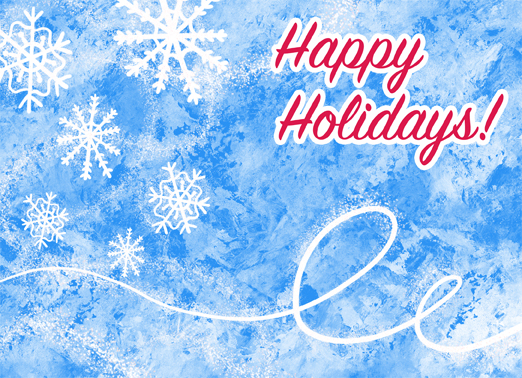 Frozen Happy Holidays Christmas Card Cover
