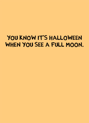 Full Moon Halloween Ecard Inside
