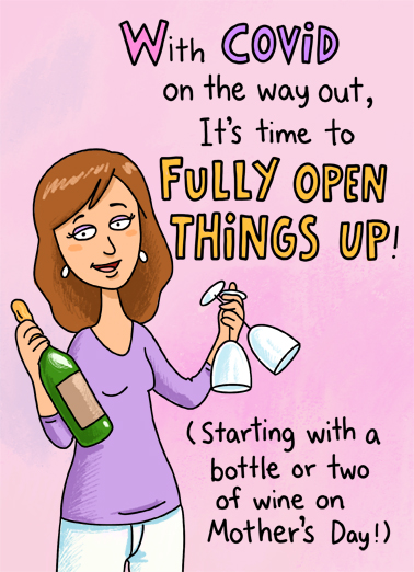 Fully Open Drinking Ecard Cover