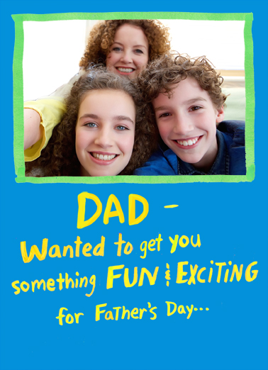 Fun and Exciting Dad Add Your Photo Card Cover