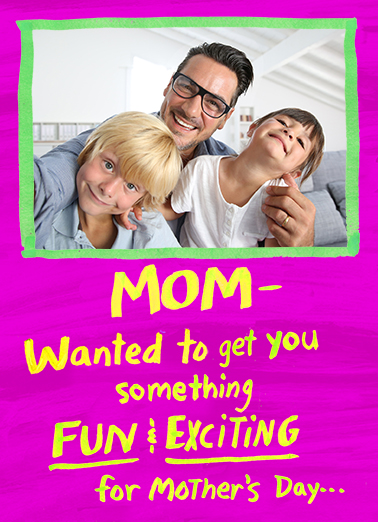 Fun And Exciting - Funny Add Your Photo Card to personalize and send.