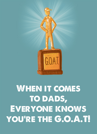 GOAT FD Father's Day Card Cover