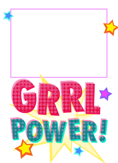 GRRL Power Birthday Ecard Cover