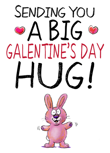 Gal Day Hug Hug Ecard Cover