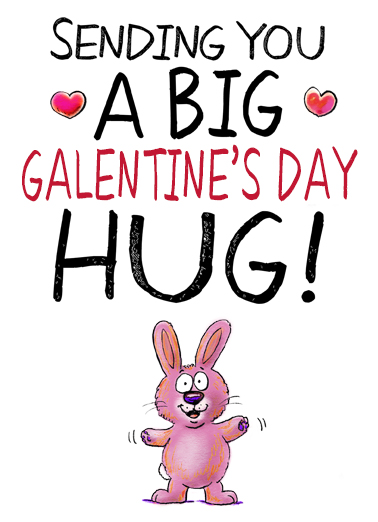 Gal Day Hug Galentine's Day Ecard Cover