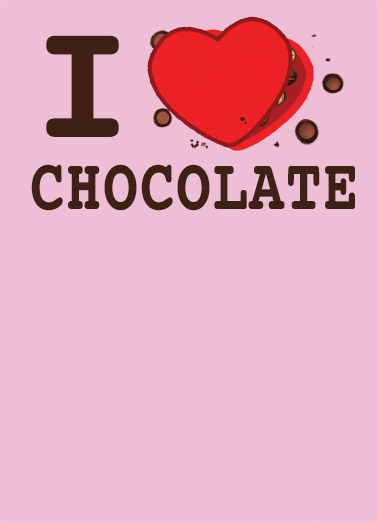Gal I Love Chocolate  Ecard Cover