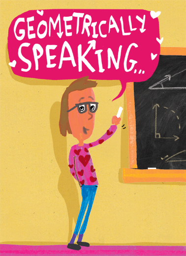 Geometrically Speaking For Husband Ecard Cover