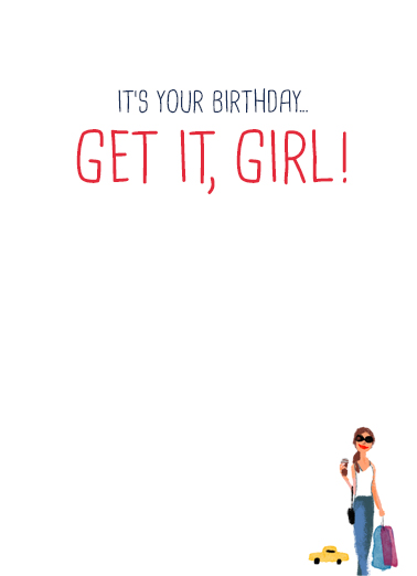 Get It Girl Birthday Card Inside