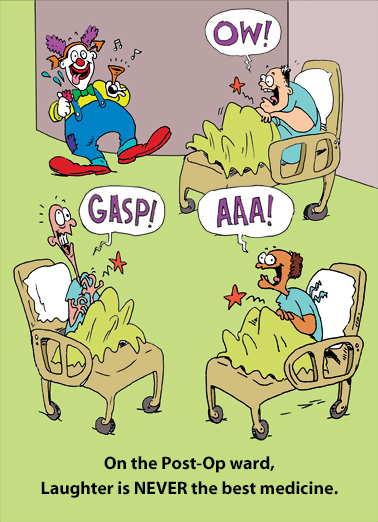 Get Well Post Op Cartoons Card Cover