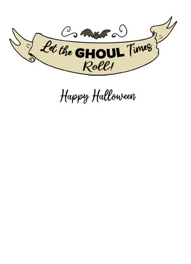 Ghoul Times  Ecard Inside