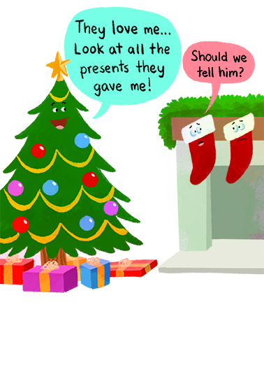 Gifts Of The Season - Funny Christmas Card to personalize and send.