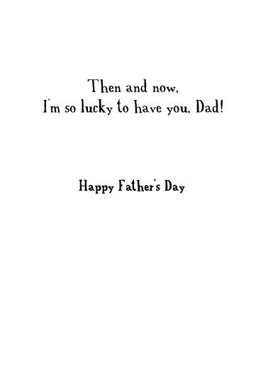 Girl Hugging For Dad Card Inside