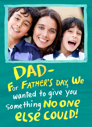 Give Dad Something For Dad Card Cover