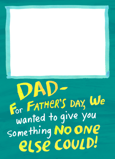 Give Dad Something Father's Day Card Cover