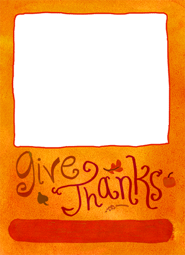 Give Thanks Thanksgiving Ecard Cover