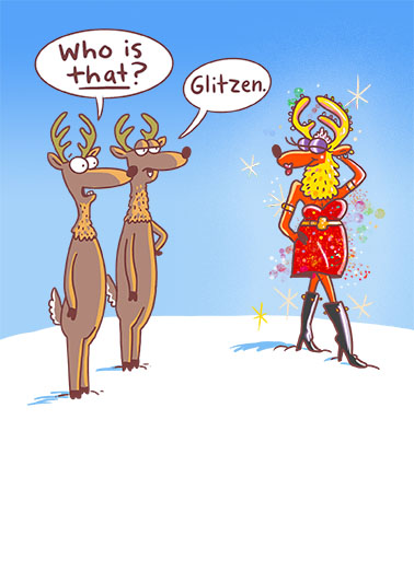 Glitzen Christmas Ecard Cover
