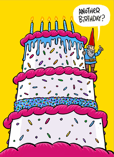 Go Gnome Birthday Card Cover