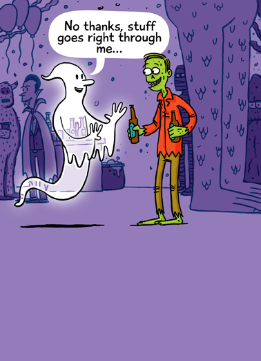 Goes Through Me Halloween Ecard Cover