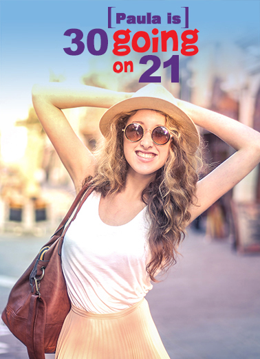 Going on 21 Birthday Ecard Cover