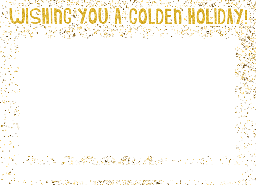 Golden Holiday Christmas Ecard Cover