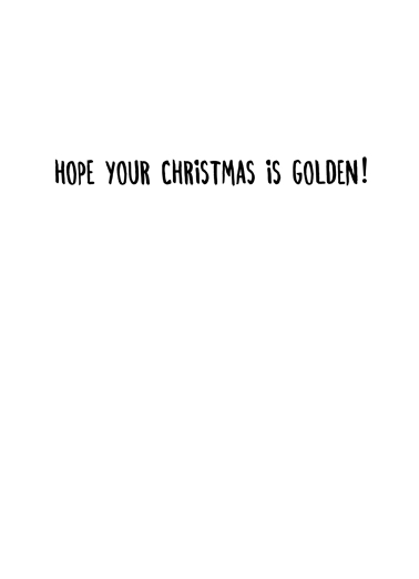 Golden Rings Christmas Card Inside