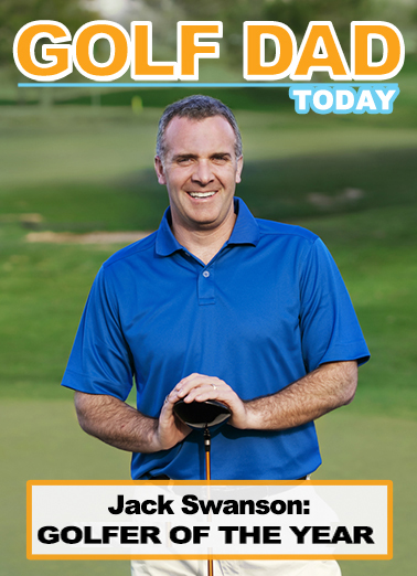Golf Dad Today FD Add Your Photo Card Cover