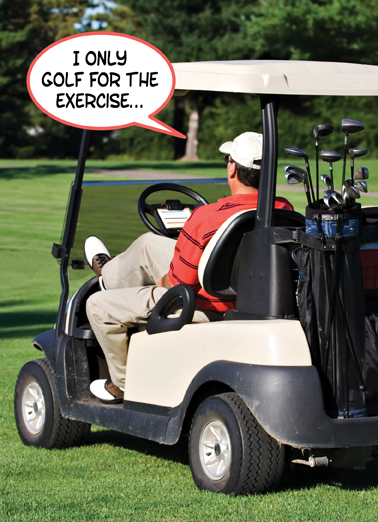 Golf Exercise Golf Ecard Cover