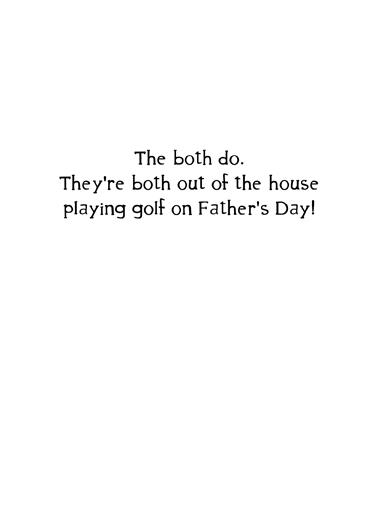 Golf Riddle From Wife Ecard Inside