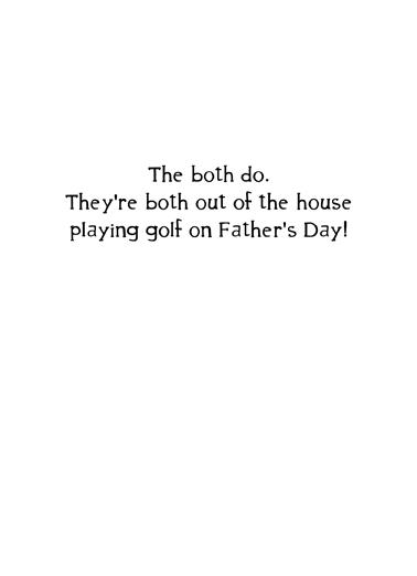 Golf Riddle Golf Ecard Inside