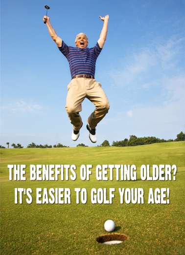 Golf Your Age Golf Ecard Cover